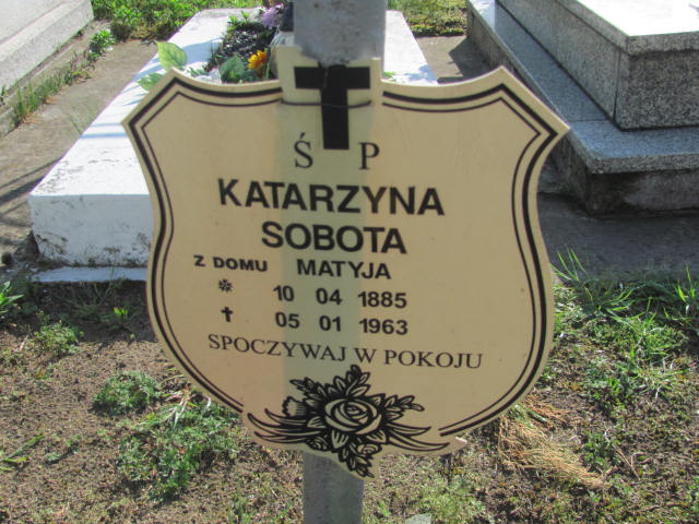 Katarzyna Sobota 1885 Poraj - Grobonet - Wyszukiwarka osób pochowanych