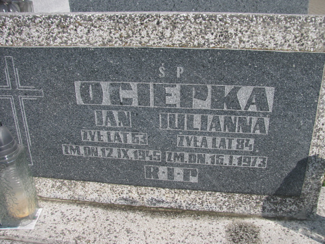 Jan Ociepka Poraj - Grobonet - Wyszukiwarka osób pochowanych