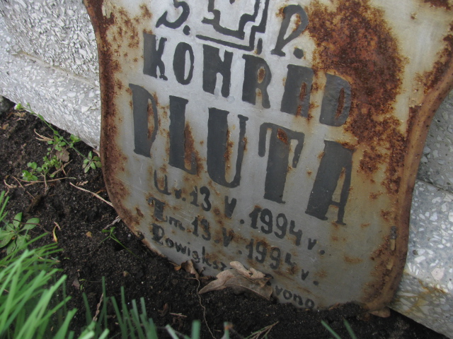 Konrad Pluta 1994 Poraj - Grobonet - Wyszukiwarka osób pochowanych