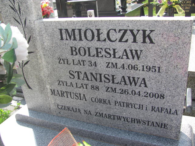 Marta Imiołczyk Poraj - Grobonet - Wyszukiwarka osób pochowanych