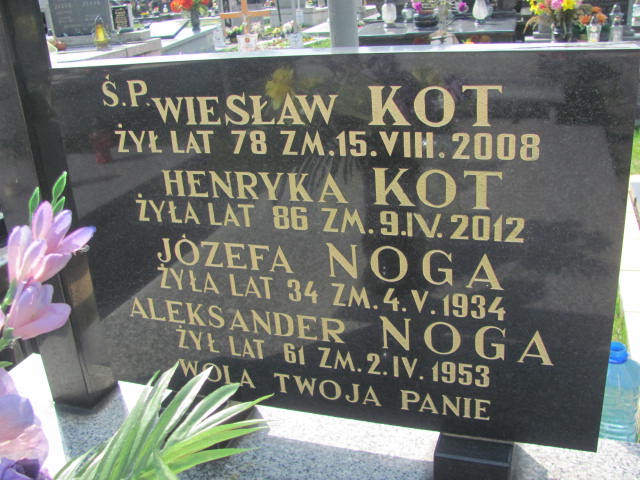 Aleksander Noga Poraj - Grobonet - Wyszukiwarka osób pochowanych