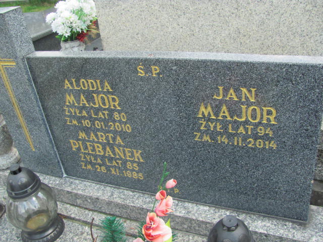 Alodia Major  Poraj - Grobonet - Wyszukiwarka osób pochowanych