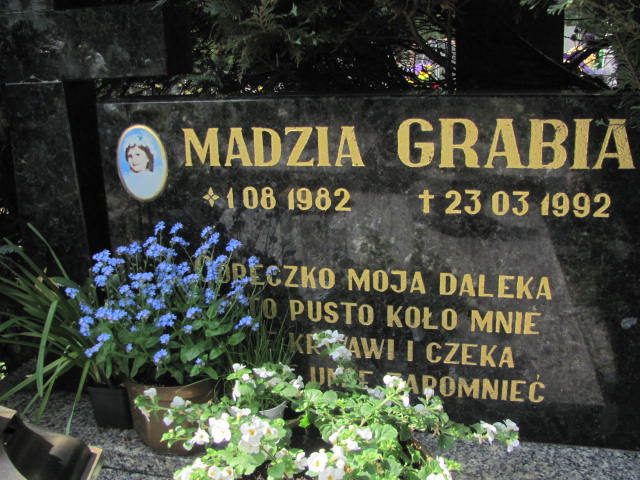 Magdalena Grabia  1982 Poraj - Grobonet - Wyszukiwarka osób pochowanych